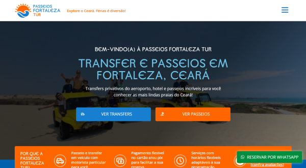 Desenvolvimento de Site de Turismo Receptivo otimizado para o Google